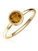 Glanzstücke München Ring aus Sterling Silber mit Tigerauge in gelbgold