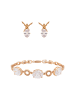 faina Women Jewelry Set in rose gold white