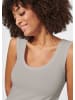 MADELEINE Tanktop mit breiten Trägern in kitt