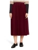BETTY & CO Midirock mit Plissee in Fall Burgundy