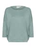 SAINT TROPEZ Strickpullover A2561, Casual fit in Blue Surf Melange