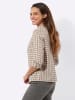 WITT WEIDEN Karo-Flanellbluse in beige-ecru-kariert