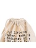 Mr. & Mrs. Panda Beutel Ich liebe den Winter,... mit Spruch in Creme