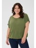 KAFFE curve Kurzarm-Bluse KCami Loose fit in Ivy Green