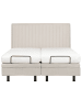 Beliani Doppelbett CASTELLAN in Beige - (W) 160 x (H) 120 x (L) 216 cm