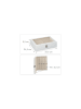 relaxdays Brillenbox in Weiß - (B)33,5 x (H)8,5 x (T)24,5 cm