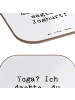 Mr. & Mrs. Panda Untersetzer Spruch Yoga Humor mit Spruch in Weiß