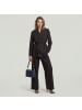 G-Star Raw Zweireihiger Blazer mit Gürtel dk black pinstripe