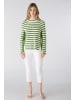 Oui Pullover RUBI in green white