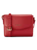 Lazarotti Bologna Leather Crossbody Umhängetasche Leder 22 cm in red