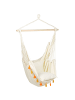 Beliani Hängesessel VARENA in Beige/Orange - (W) 96 x (H) 125 x (L) 55 cm