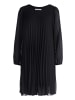 BETTY & CO Chiffonkleid mit Plissee in Schwarz