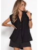SASSYCLASSY Oversize Weste in Schwarz