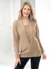 Sieh an! 2-in-1-Pullover in goldfarben-meliert
