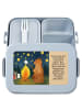 Mr. & Mrs. Panda Lunchbox Bär & Marienkäfer Lagerfeuer Design mi... in Blau Pastell