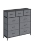 SONGMICS Kommode Bellah in Grau - (B)98.8 x (H)95.2 x (T)30 cm