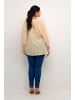 KAFFE curve Langarm-Bluse KCsigrida in White/Orange Graphic Dots
