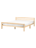 Beliani Doppelbett ECHALLON in Braun - (W) 147 x (H) 71 x (L) 208 cm