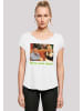 F4NT4STIC Long Cut T-Shirt 'FRIENDS TV Serie How You Doin' in weiß