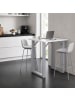VCM  Holz Bartisch Stehtisch Tisch Tresen Xona 80x80 cm in Silber / Weiß