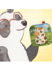 Mr. & Mrs. Panda Untersetzer Glas Kuh Design ohne Spruch in Weiß