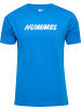 Hummel T-Shirt "Hmlelemental Logo Cotton Tee" in Blau