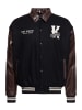 King Kerosin King Kerosin College Leder Jacke Pharaos in schwarz