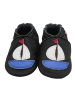Yihakids Baby Leder Krabbelschuhe,mit rutschfester harter Sohle-Segelboot - Muster