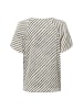 comma Bluse in ecru schwarz