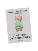 Mr. & Mrs. Panda Wanddeko Chef Leidenschaft mit Spruch in Grau Pastell