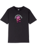 Santa Cruz Shirt "Delfino Flower Front T-Shirt" in Schwarz