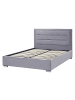 Beliani Doppelbett ROUEN in Grau - (W) 168 x (H) 111 x (L) 214 cm