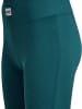 Hummel Sportleggings "Pulse Seamless Rib Mw Tights" in Grün