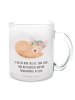Mr. & Mrs. Panda Haferl Wüstenfuchs Blumen mit Spruch in Transparent