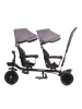Babyshoppen Geschwisterdreirad Tricycle Hip Hop in grau