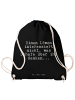 Mr. & Mrs. Panda Beutelrucksack Einen Löwen interessiert nicht,.... in Schwarz