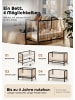 Sämann Beistellbett mit Matratze, Rollen & Umbauseite - grau - Dreamy 4 in 1 Bett