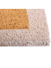 Beliani Fußmatte BUHI in /Beige/Schwarz - (W) 45 x (L) 75 cm