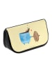 Mr. & Mrs. Panda Schminktasche Kaffee Bohne ohne Spruch in Gelb Pastell