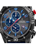 Festina Analog-Armbanduhr Festina Chronograph blau groß (ca. 45mm)