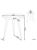 Beliani Beistelltisch DETAH in Braun/Schwarz - (W) 45 x (H) 48 x (L) 45 cm