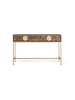 Giner y Colomer Konsole aus Mango-Walnuss und Gold mit einzigartiger Eleganz in Brown