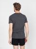 Erlich Textil  V-T-Shirt Hugo in schwarz-melange