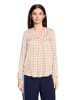 CARTOON Casual-Bluse mit Muster in Blue/Apricot