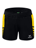 erima Six Wings Shorts in schwarz/gelb