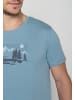 GreenBomb T-Shirt Bike Mountain Pines in Zitronenblau