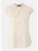 comma Bluse kurzarm in Beige