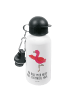 Mr. & Mrs. Panda Trinkflasche Flamingo Yoga mit Spruch in Weiß