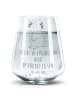 Mr. & Mrs. Panda Trinkglas Axolotl Niedlich mit Spruch in Transparent