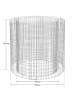 SONGMICS Gabione Patya in Silbern - (H)80 x (D)90 cm